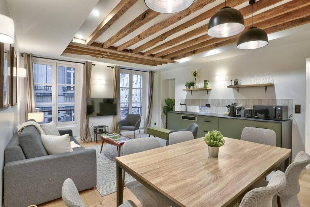 Magnifique Appartement Pour 6 - Montorgueil Parijs Buitenkant foto