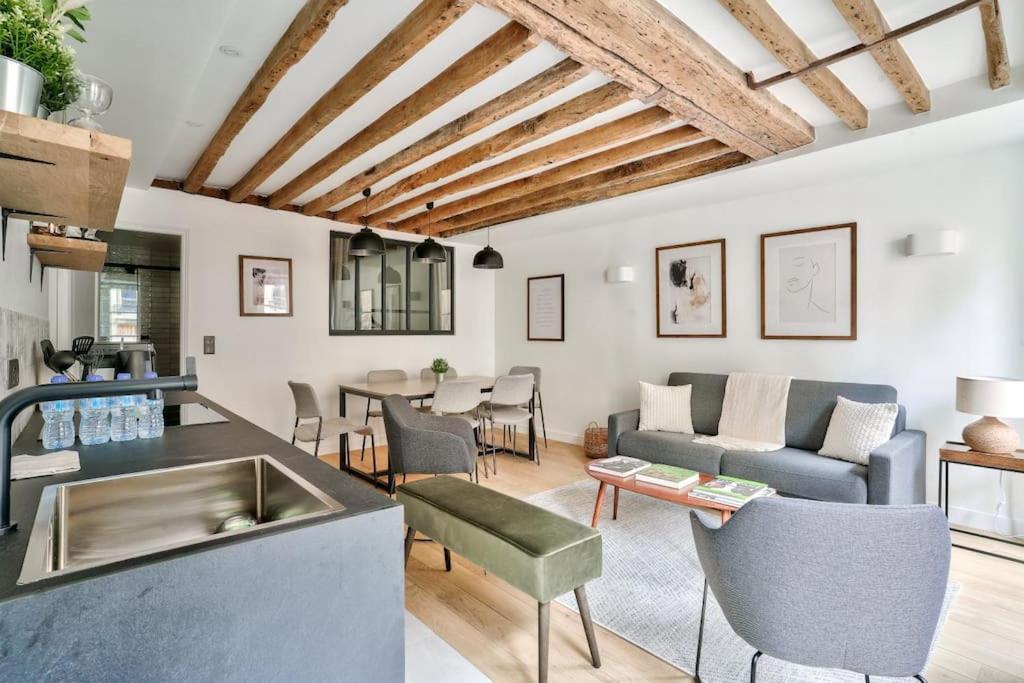 Magnifique Appartement Pour 6 - Montorgueil Parijs Buitenkant foto
