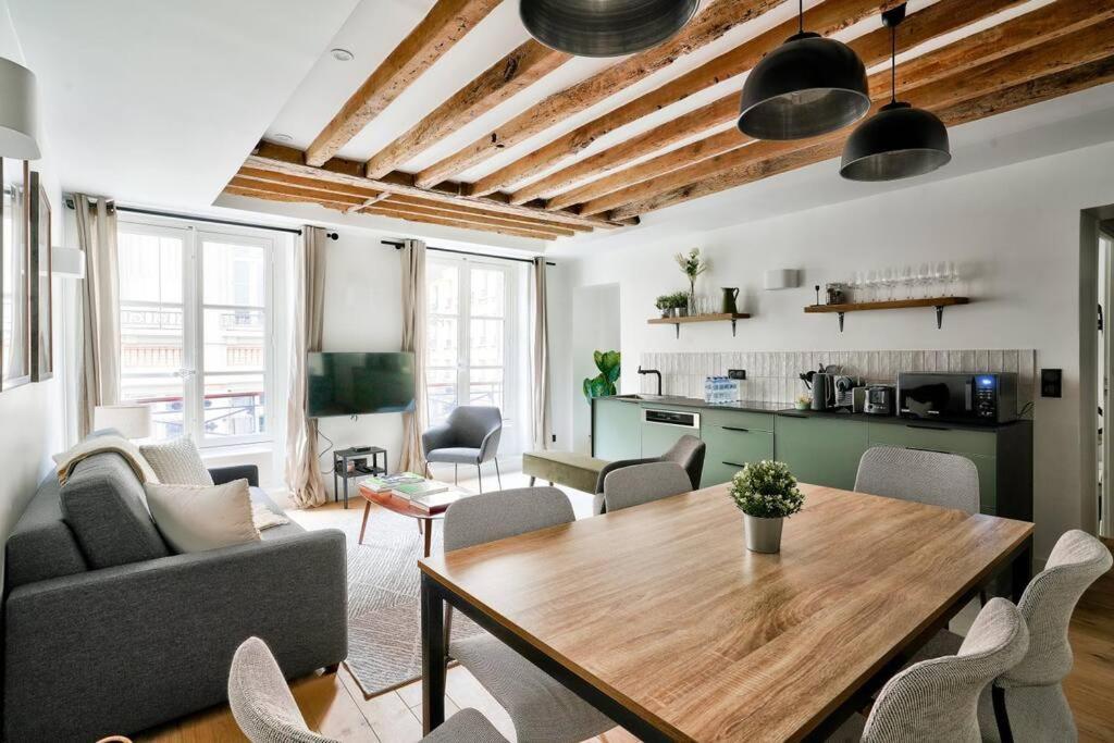 Magnifique Appartement Pour 6 - Montorgueil Parijs Buitenkant foto