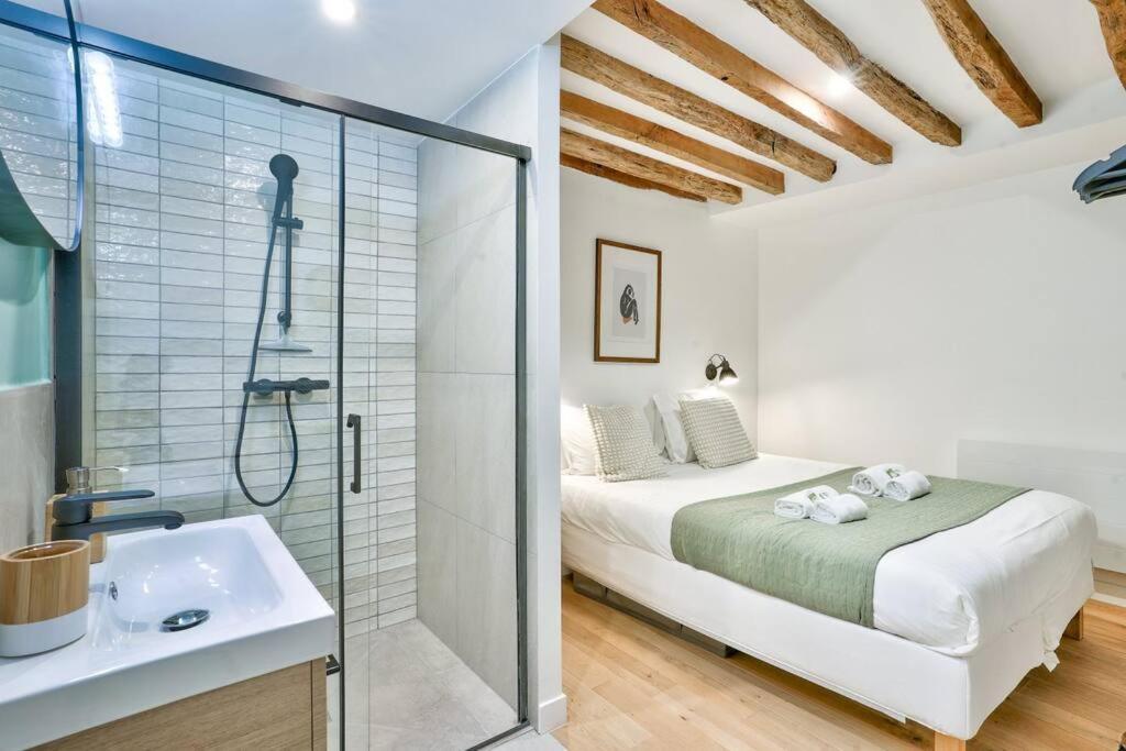 Magnifique Appartement Pour 6 - Montorgueil Parijs Buitenkant foto