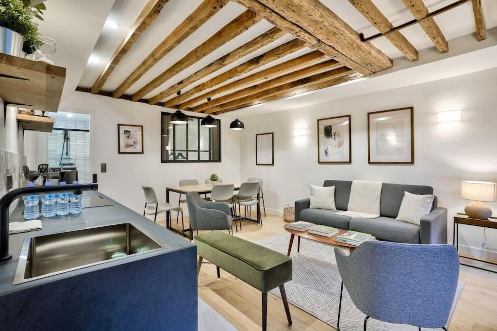 Magnifique Appartement Pour 6 - Montorgueil Parijs Buitenkant foto